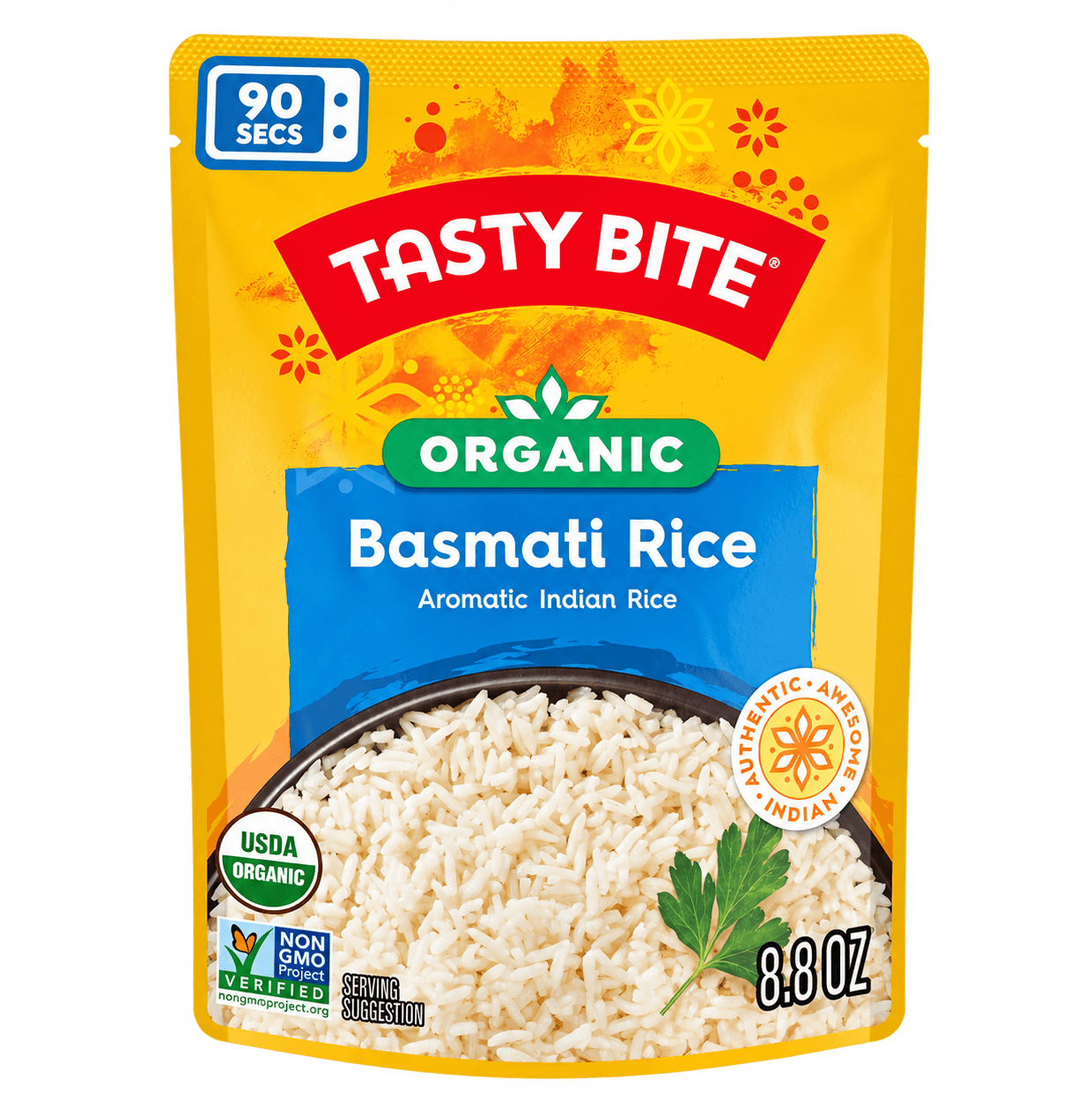 Tasty Bite Organic Basmati Rice, 8.8 oz Pouches