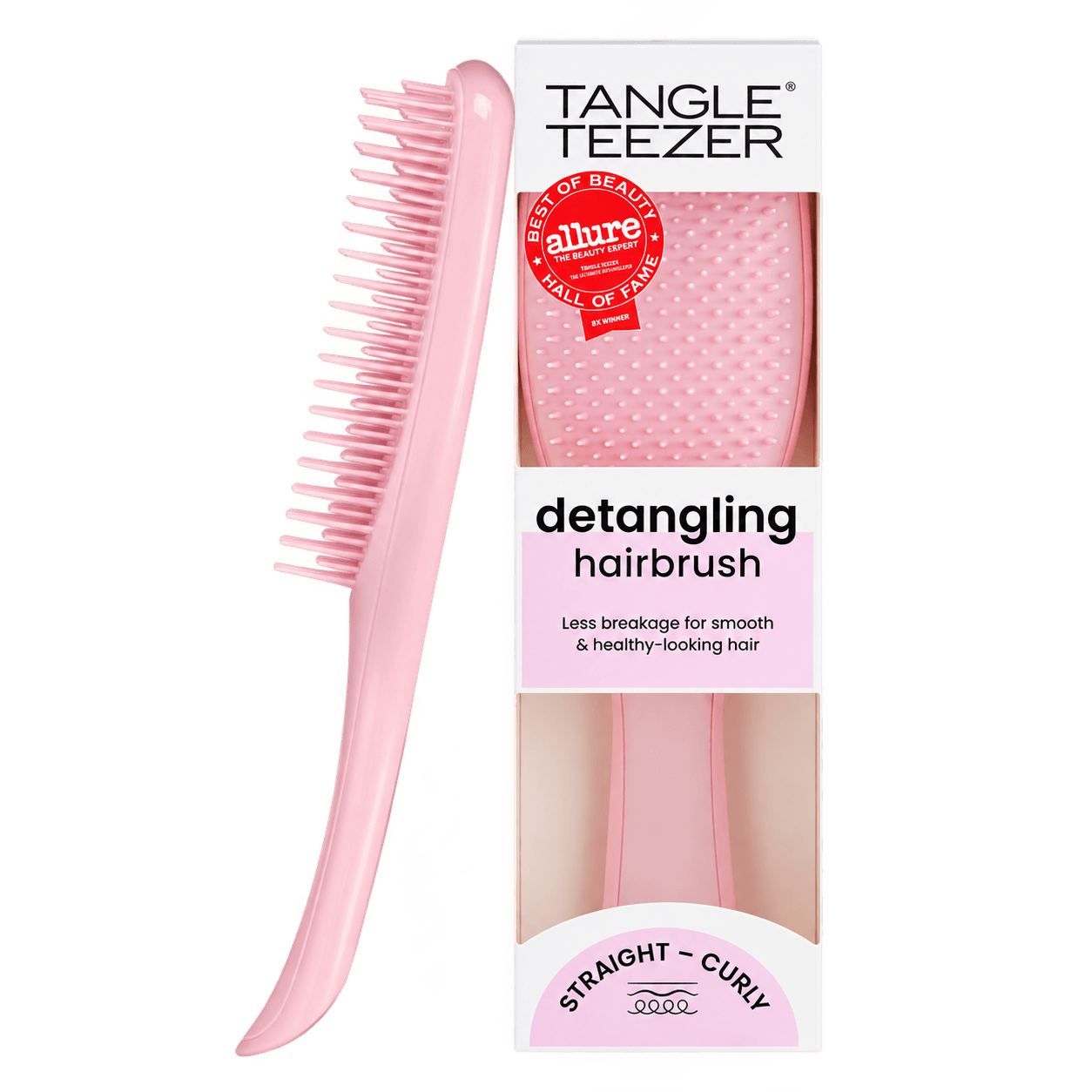 Tangle Teezer Ultimate Detangler Brush, Regular, Straight to Wavy