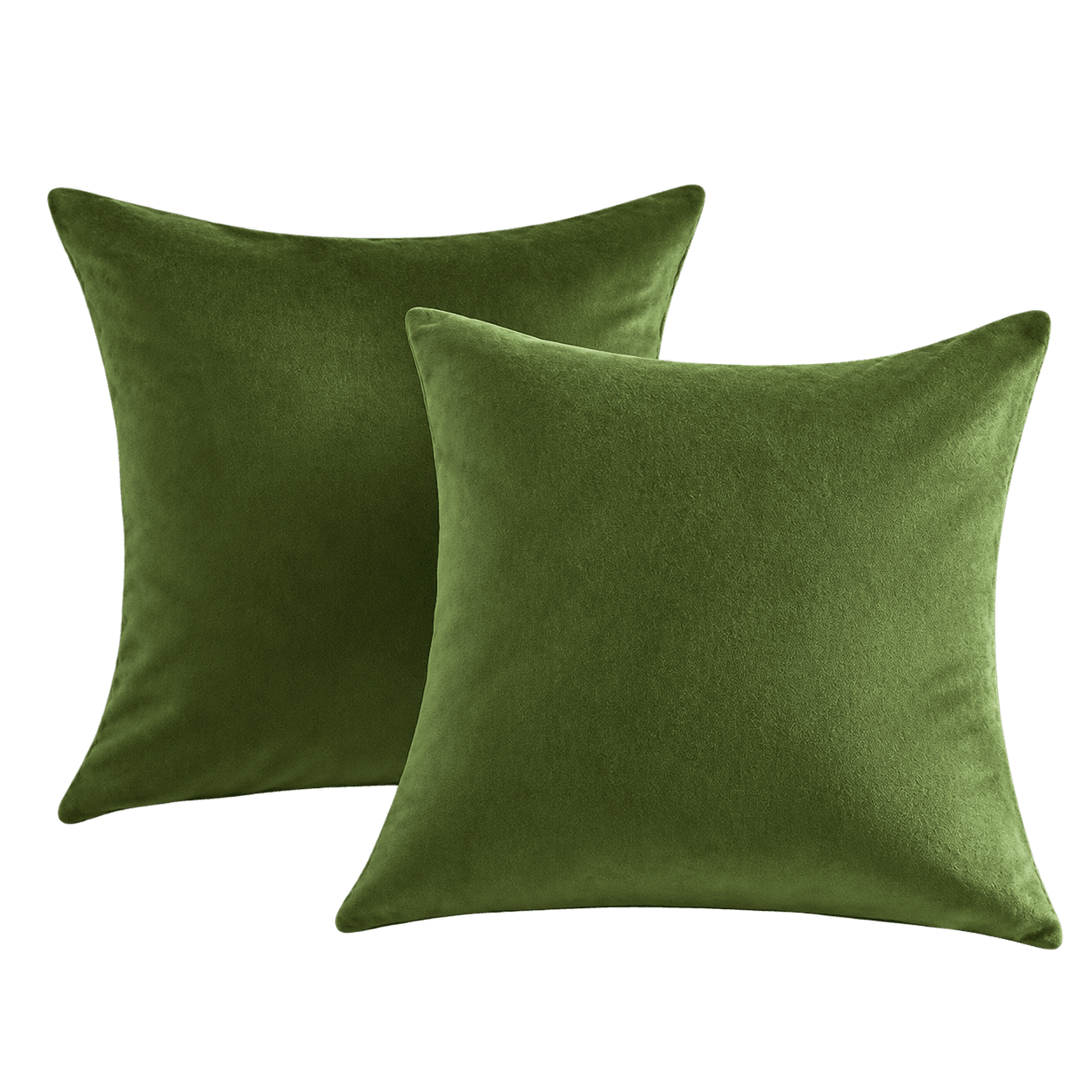 Phantoscope Velvet Throw Pillow Covers, 18x18, Pack of 2