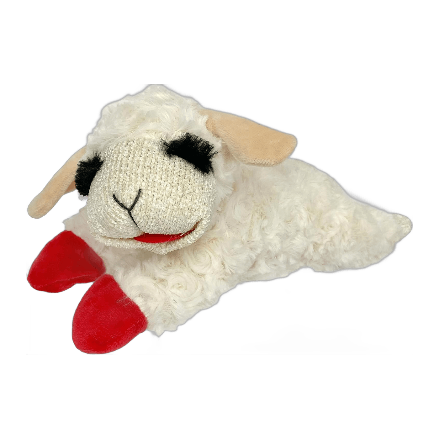 Multipet Lamb Chop Plush Squeaky Dog Toy, 10 Inch (Demo)